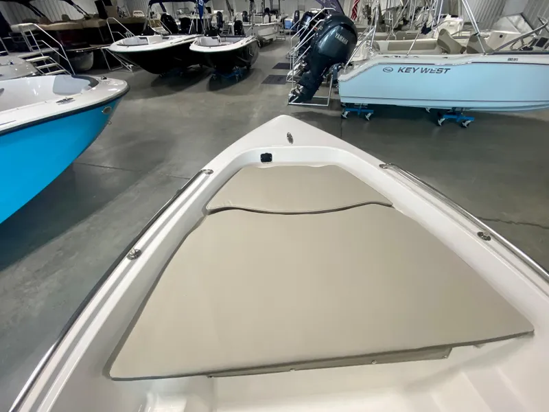 Slide: The Image of 2024 Key West 1720 CC boat interior, showroom display. - 14
