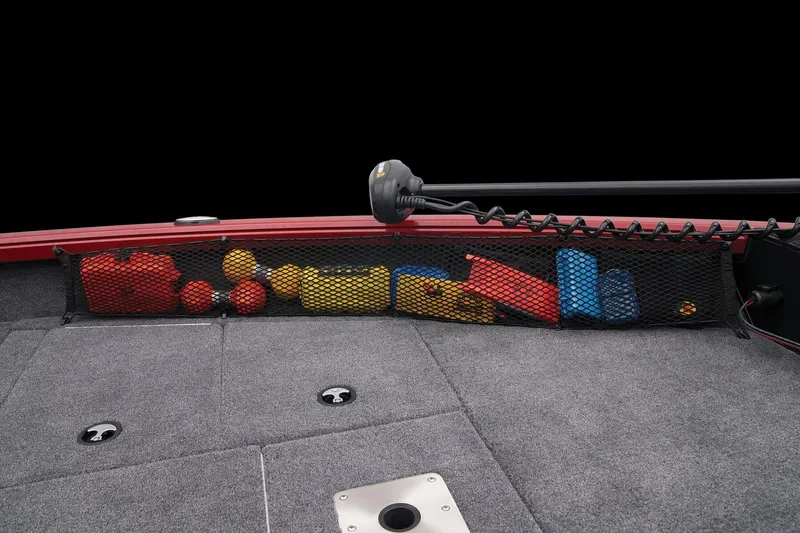 Slide: The Image of 2024 Ranger VS1682SC Angler boat with storage net and accessories. - 26