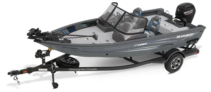 Slide: The Image of 2024 Ranger VS1682SC Angler fishing boat on trailer. - 6