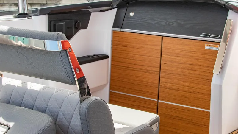 Slide: The Image of Interior of 2023 Alfastreet 23 Cabin Electric boat with modern design. - 41