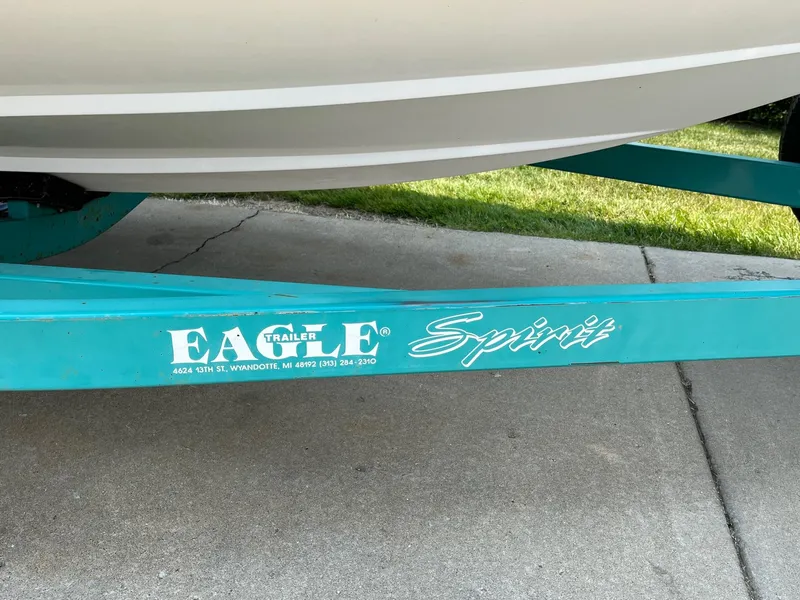 Slide: The Image of 1993 Chris-Craft 238 Concept boat on Eagle Spirit trailer. - 26