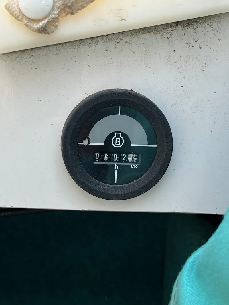 Slide: The Image of Hour meter on a 1993 Chris-Craft 238 Concept boat. - 8
