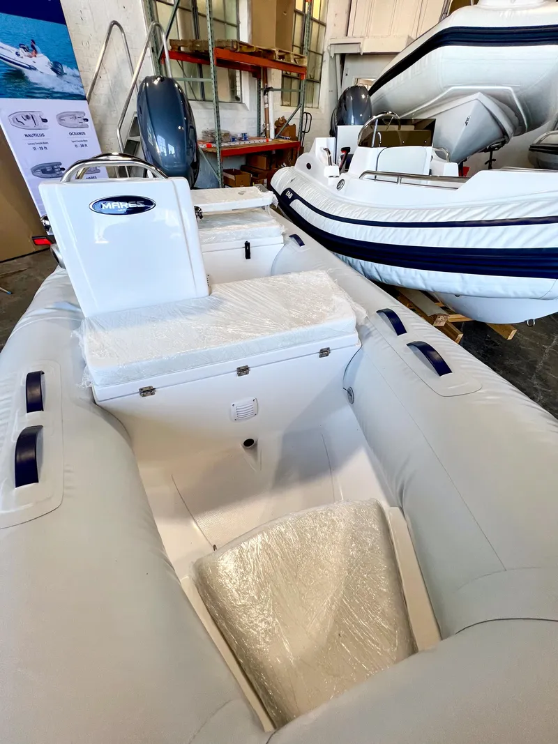 Slide: The Image of 2024 AB Inflatables Mares 12 VSX boat in stock, interior view. - 10