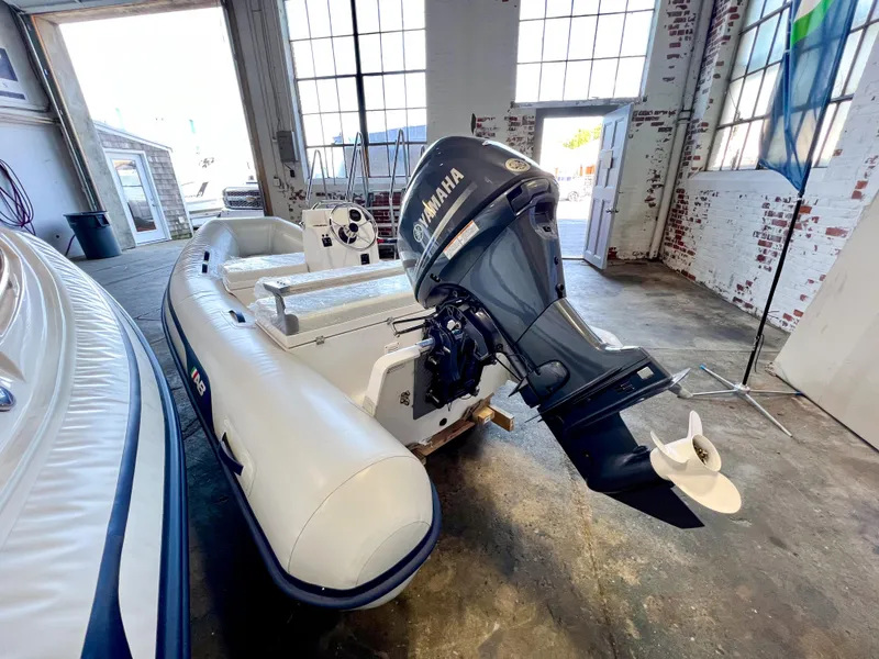 Slide: The Image of 2024 AB Inflatables Mares 12 VSX boat with Yamaha outboard motor in stock. - 4