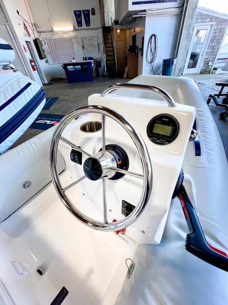 Slide: The Image of 2024 AB Inflatables Mares 12 VSX boat steering console in stock. - 5