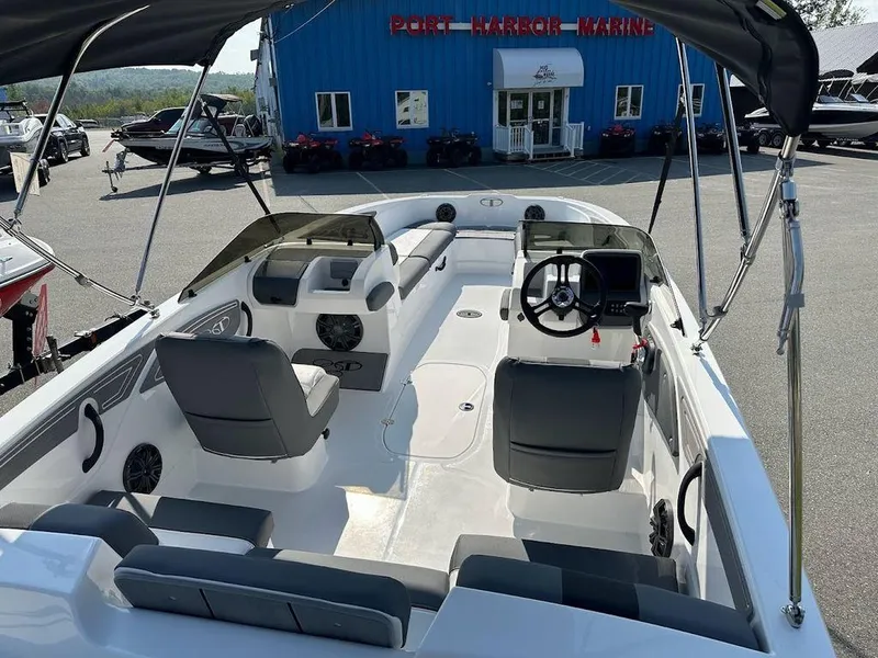 Slide: The Image of 2024 Tahoe T21 boat interior at Port Harbor Marine. - 7