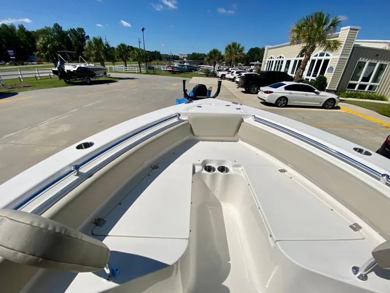 Slide: The Image of 2024 Key West 219 FS boat bow view at dealership. - 20