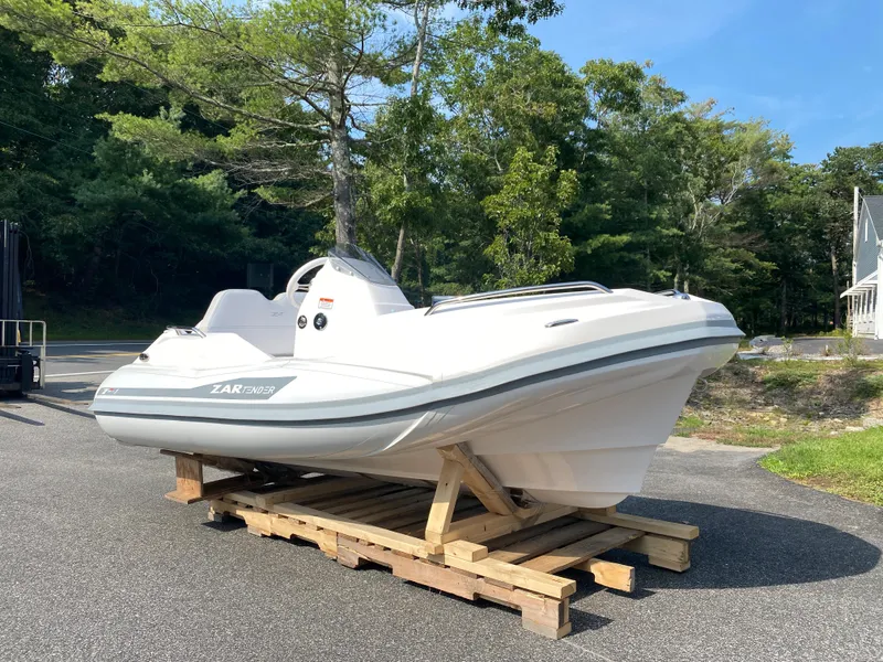 The Image of 2024 Zar Formenti TENDER ZF-1 boat on wooden pallet, outdoor setting. - 0