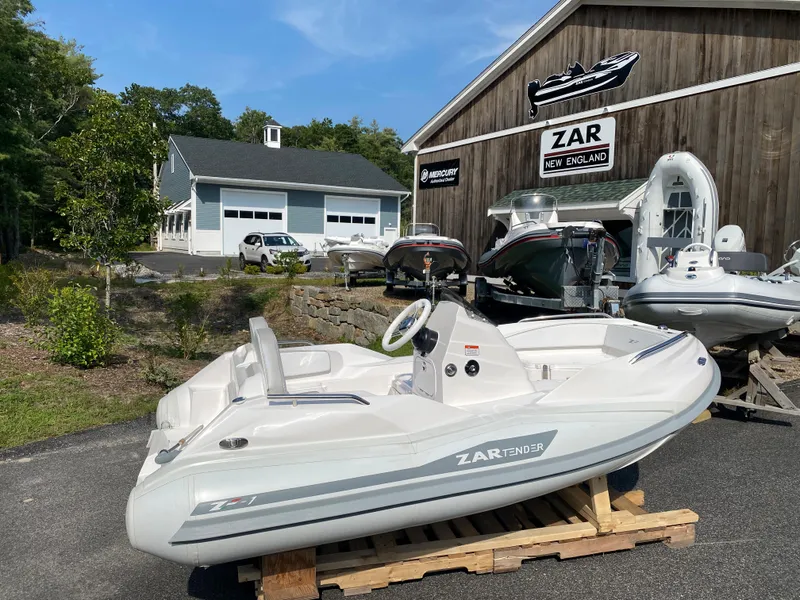 Slide: The Image of 2024 Zar Formenti TENDER ZF-1 inflatable boat displayed outdoors. - 1