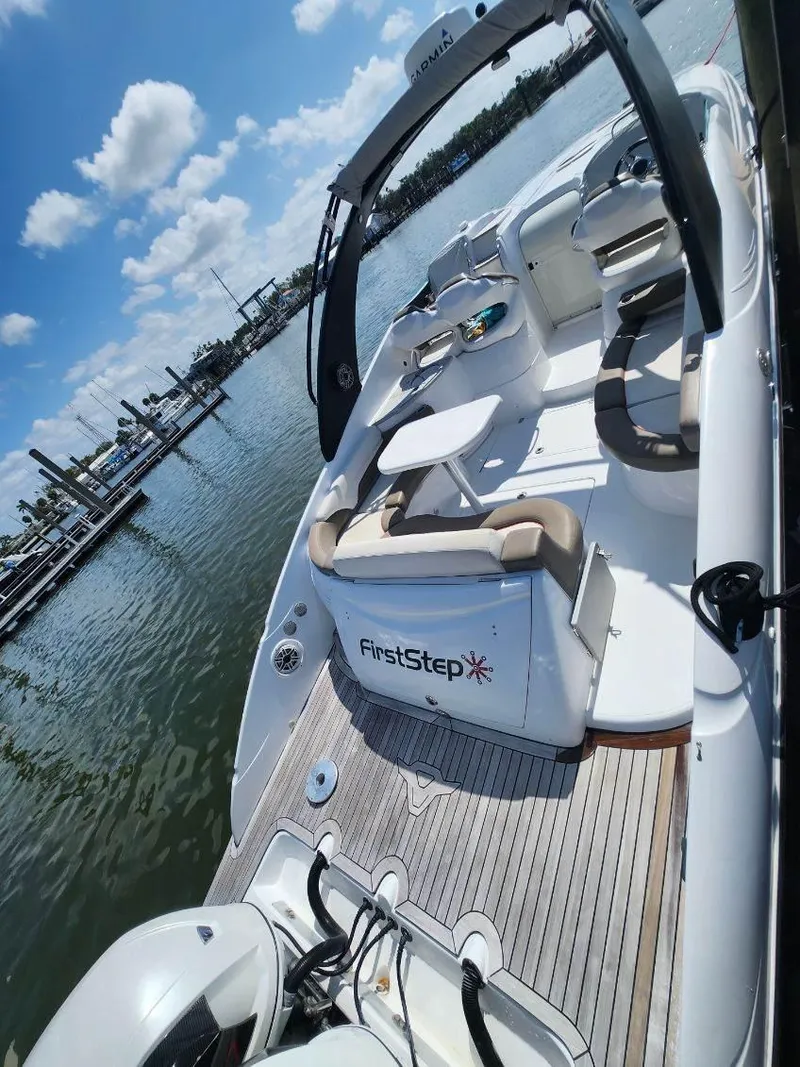 Slide: The Image of 2018 Pronautica 1260 Super Sport boat docked at marina on a sunny day. - 11