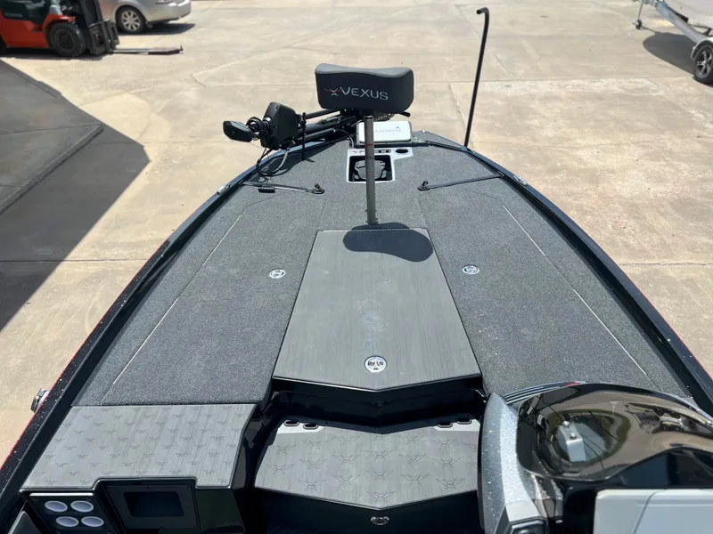 Slide: The Image of 2024 Vexus VX 20 boat deck with seating and control panel. - 6