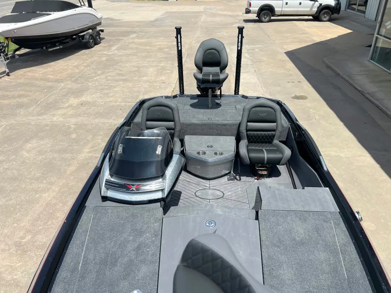 Slide: The Image of 2024 Vexus VX 20 fishing boat with dual seats and ample deck space. - 8