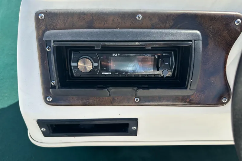 Slide: The Image of 1998 Suncruiser 240 Trinidad boat stereo system with Pyle audio unit. - 18
