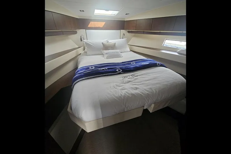 Slide: The Image of Luxurious bedroom interior of 2015 Fairline Targa 48 GT yacht. - 27