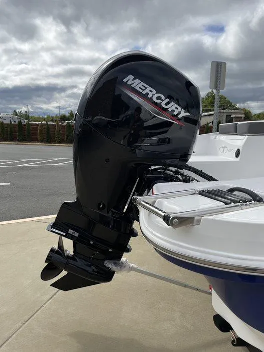 Slide: The Image of 2024 Tahoe 185 S boat with a Mercury outboard motor. - 9