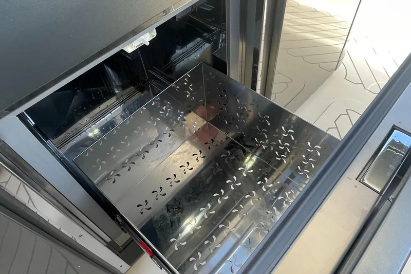 Slide: The Image of Stainless steel compartment in 2023 Canados 493 Gladiator yacht. - 36