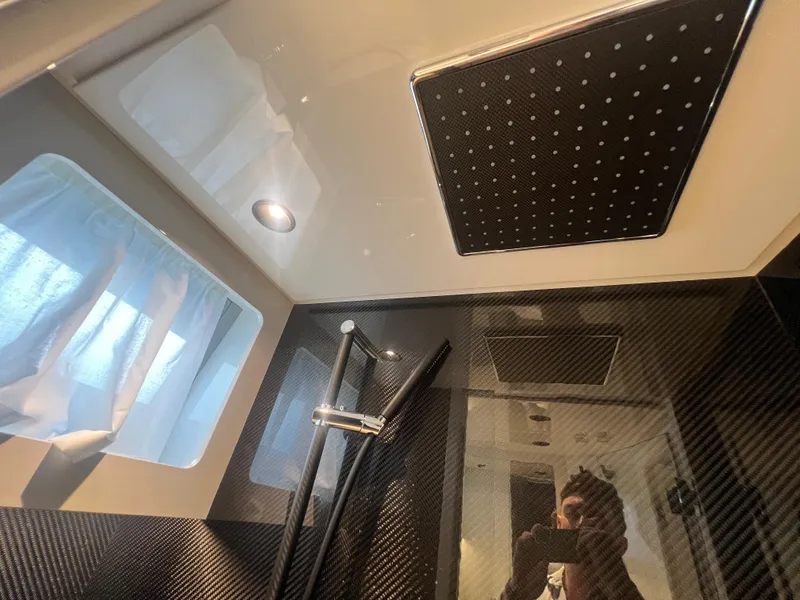 Slide: The Image of Luxury bathroom interior of 2023 Canados 493 Gladiator yacht with modern shower design. - 46