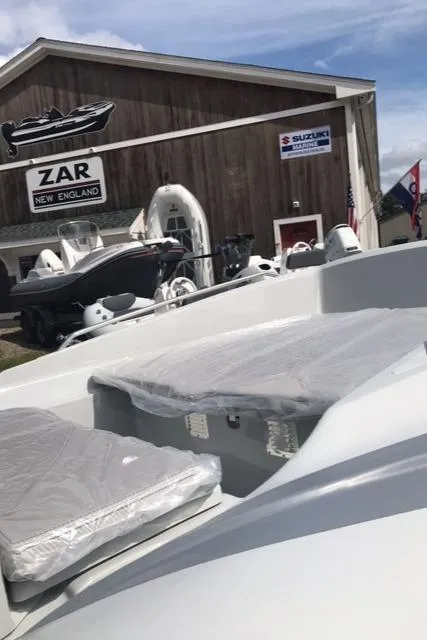 Slide: The Image of 2024 Zar Formenti 53 boat at Zar New England dealership. - 11