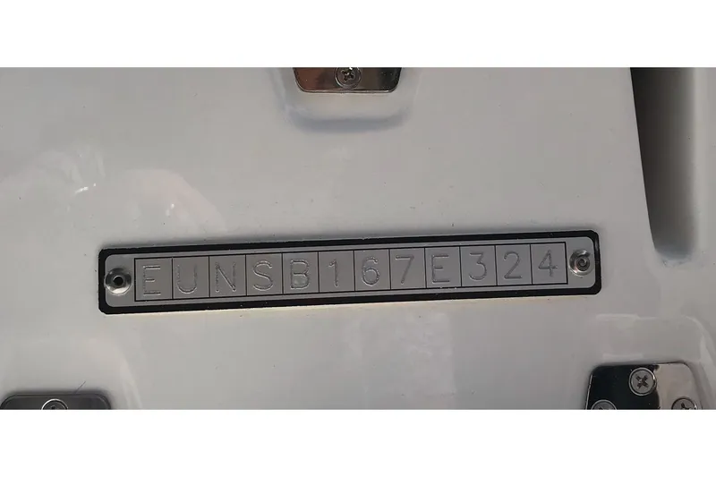 Slide: The Image of 2024 Zar Formenti 59 SL boat identification plate with serial number. - 8