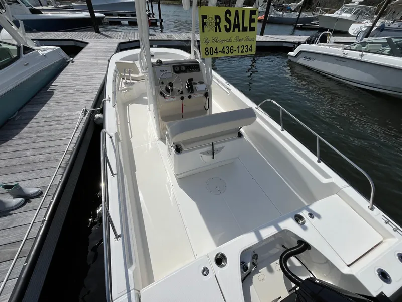 Slide: The Image of 2024 Boston Whaler 210 Montauk boat for sale at marina dock. - 18
