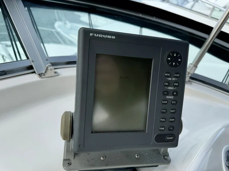 Slide: The Image of Furuno navigation system on 1996 Bayliner 3388 Command Bridge Motoryacht. - 41