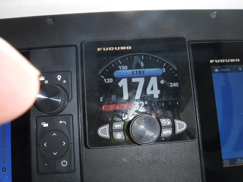 Slide: The Image of Electrical panel of 2004 Wellcraft 330 Coastal with stereo system. - 36