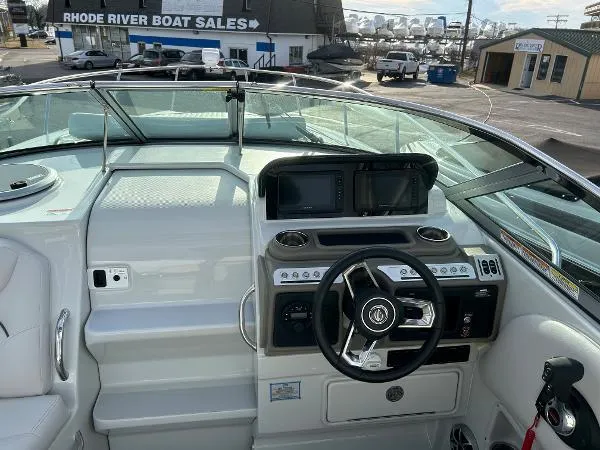 Slide: The Image of 2024 Crownline 270 CR boat dashboard at Rhode River Boat Sales. - 11