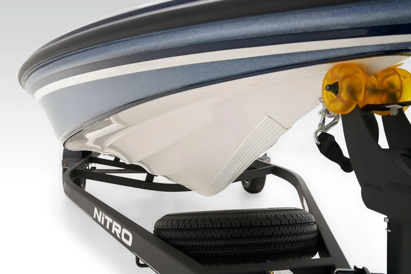 Slide: The Image of Close-up of 2024 Nitro Z18 Pro boat on trailer. - 6