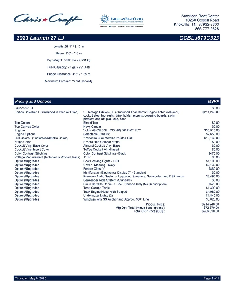 Slide: The Image of Chris-Craft Launch 27 Heritage Edition 2023 - 1
