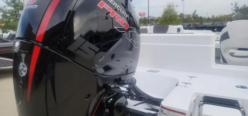 Slide: The Image of 2024 Tahoe 1950 boat with Mercury Pro XS 150 outboard motor. - 8