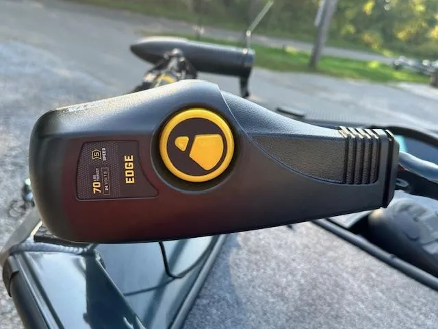 Slide: The Image of Close-up of 2024 Ranger RT178 boat control panel with Edge motor. - 9