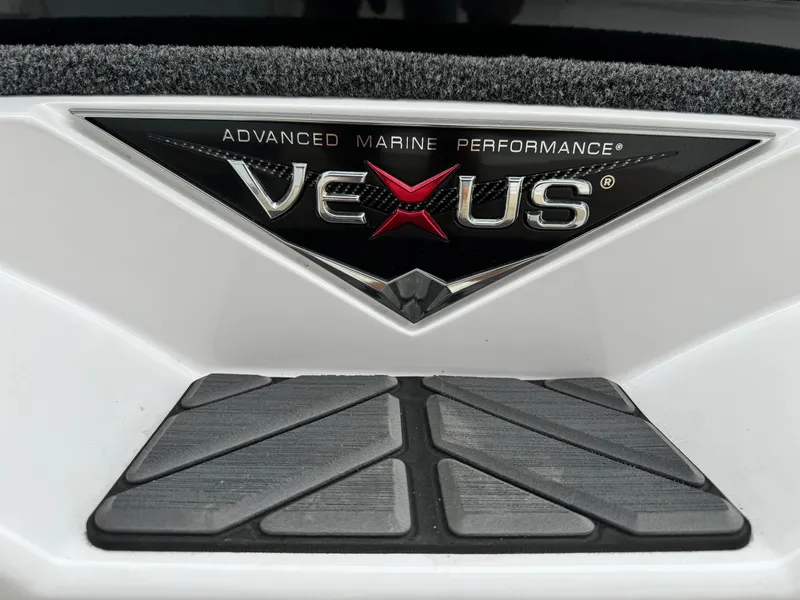 Slide: The Image of 2024 Vexus DVX20S boat logo with advanced marine performance branding. - 14