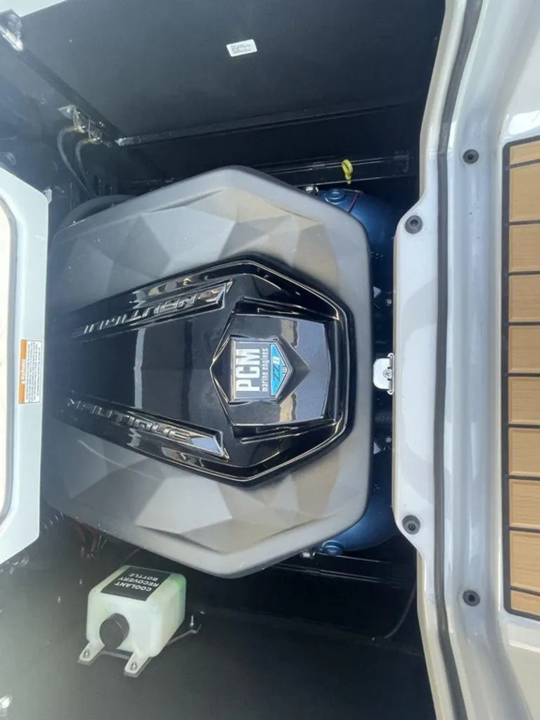 Slide: The Image of 2022 Nautique Super Air Nautique G23 engine compartment with PCM engine. - 10