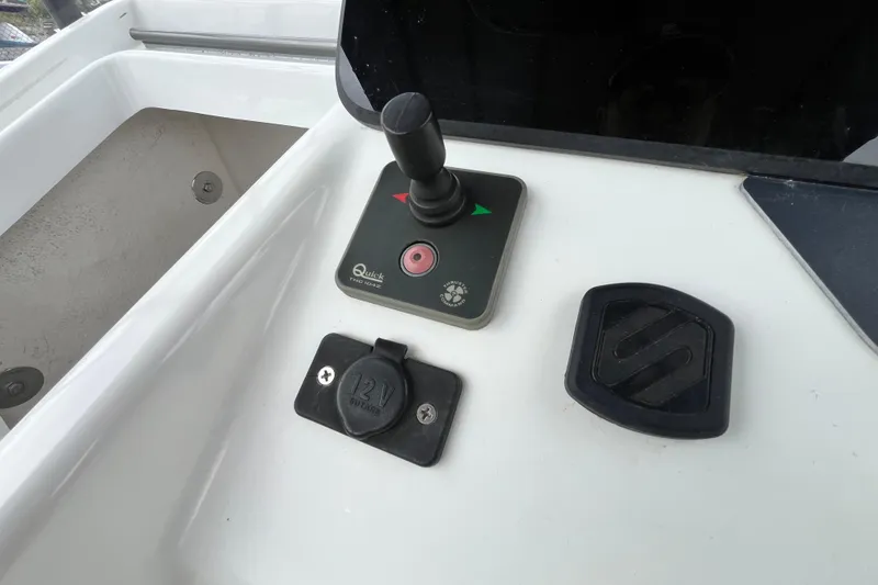 Slide: The Image of Control panel of 2020 Beneteau Flyer 8 SPACEdeck with joystick and 12V outlet. - 22