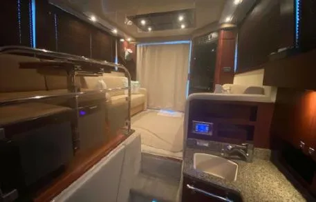Slide: The Image of Luxurious interior of 2007 Sea Ray 36 Sedan Bridge yacht with modern amenities. - 18