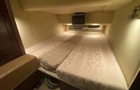 Slide: The Image of Luxurious cabin interior of 2007 Sea Ray 36 Sedan Bridge yacht. - 26