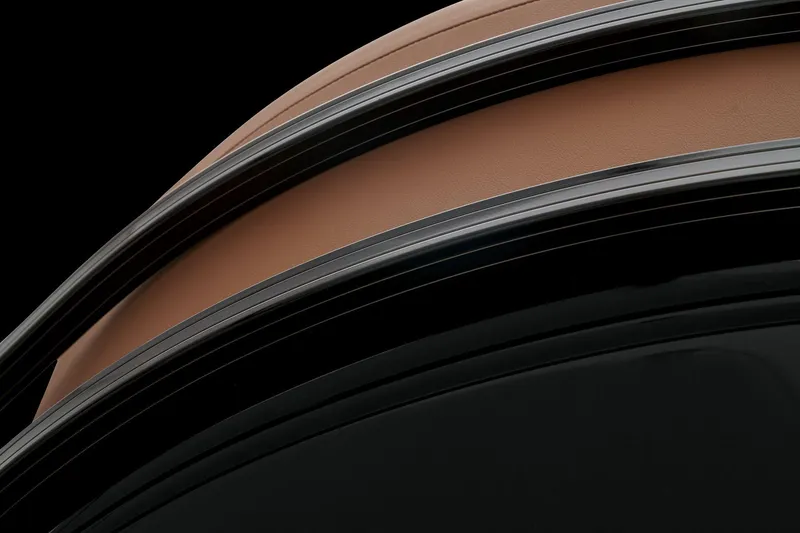 Slide: The Image of Close-up of 2024 Regency 250 LE3 boat's sleek design and detailing. - 27