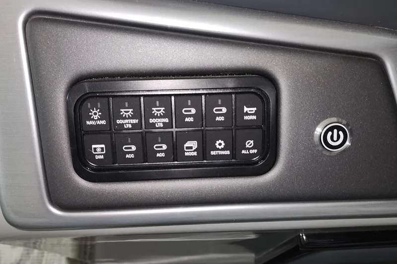 Slide: The Image of 2024 Ranger Reata 220C control panel with various function buttons. - 11