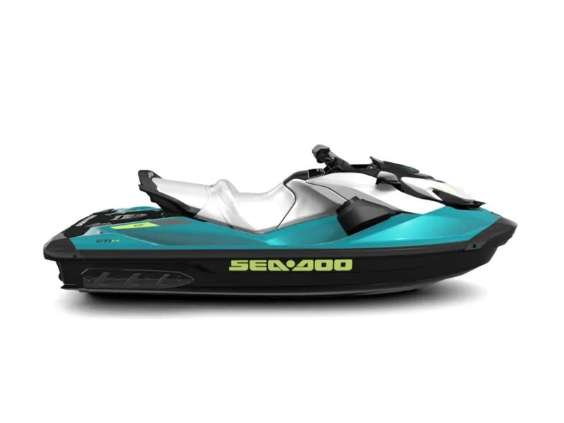 Slide: The Image of 2025 Sea-Doo GTI SE 130 close-up of hull design and mounting features. - 24