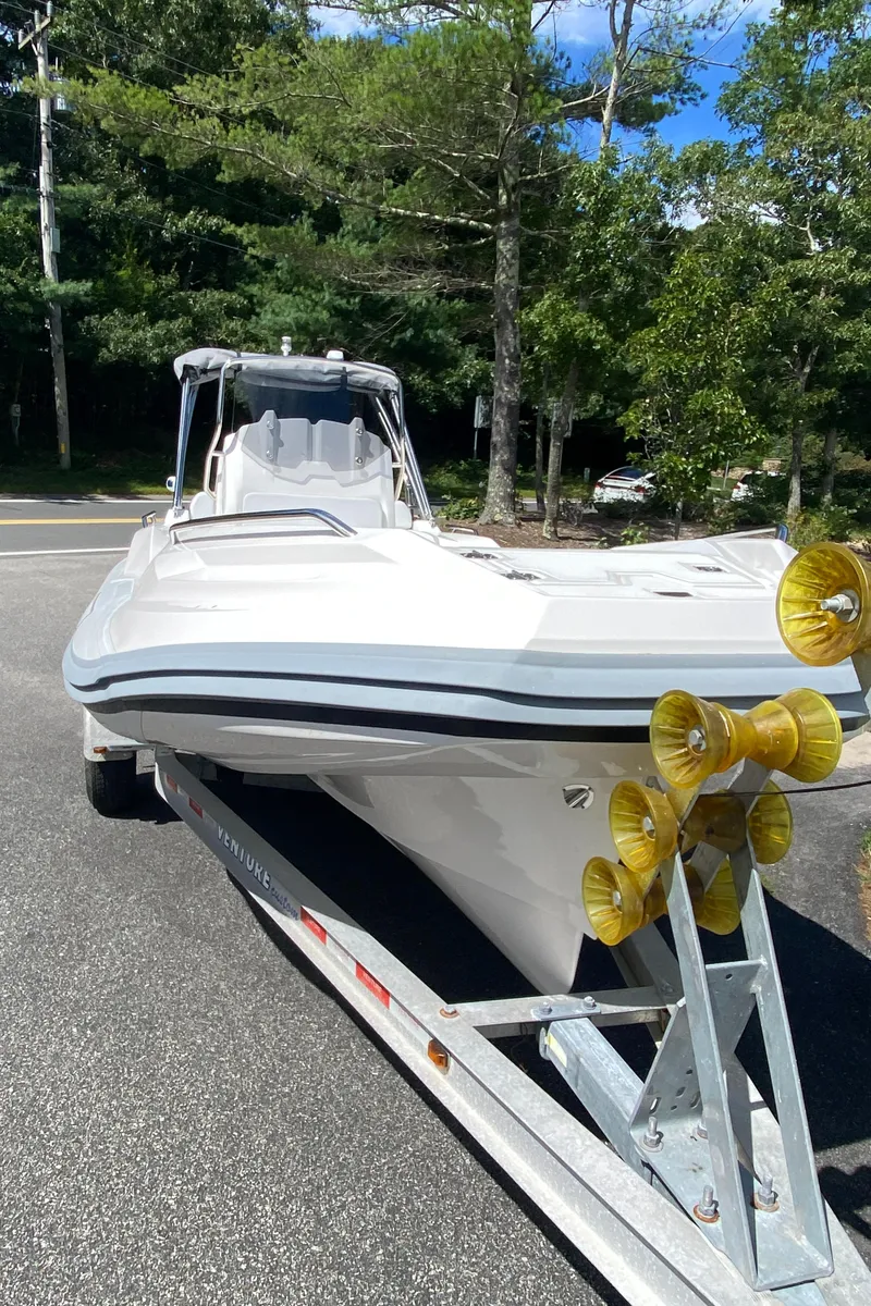 Slide: The Image of 2024 Zar Formenti 49 SL boat on trailer in outdoor setting. - 5