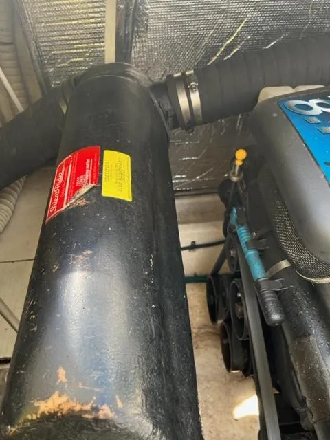 Slide: The Image of Engine compartment of a 2003 Cruisers Yachts 3772 Express. - 27