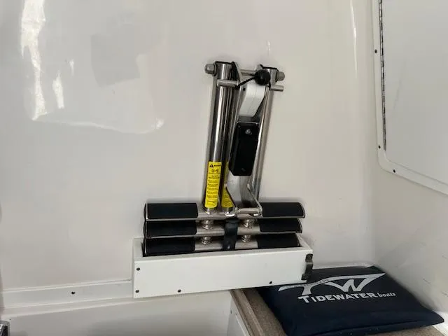 Slide: The Image of Tidewater 320 CC Adventure 2020 boat interior with mounted equipment. - 24