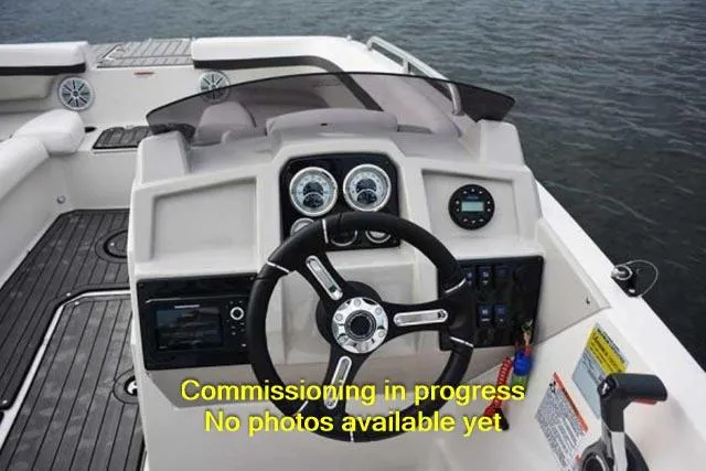 Slide: The Image of 2024 Starcraft SVX 211 OB boat dashboard, commissioning in progress. - 7