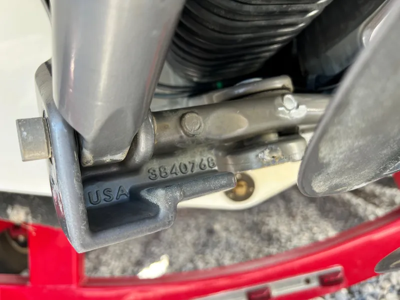 Slide: The Image of Close-up of a 2009 Cobalt 222 boat engine part with serial number 3840768. - 10