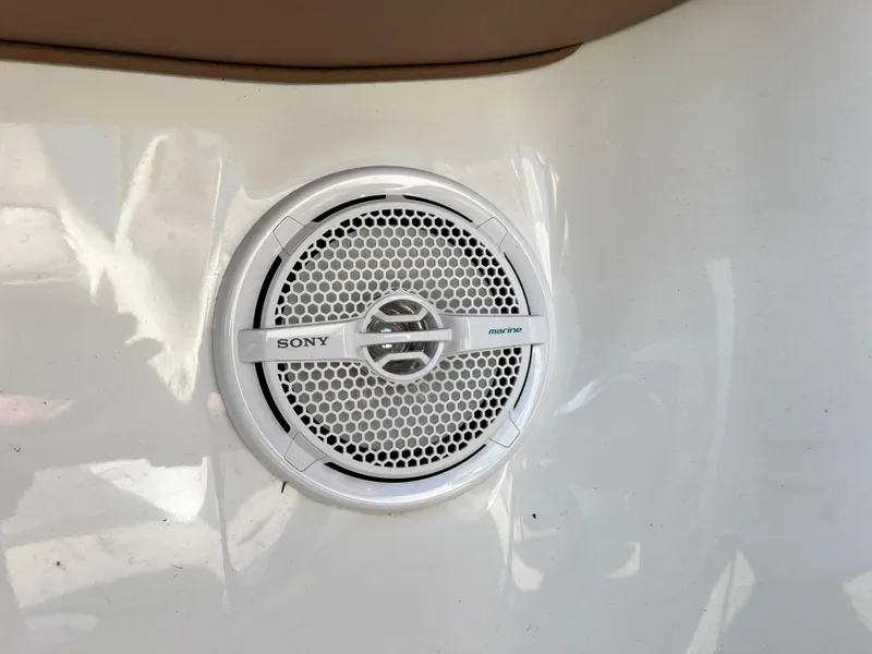 Slide: The Image of Sony marine speaker on a 2009 Cobalt 222 boat. - 36