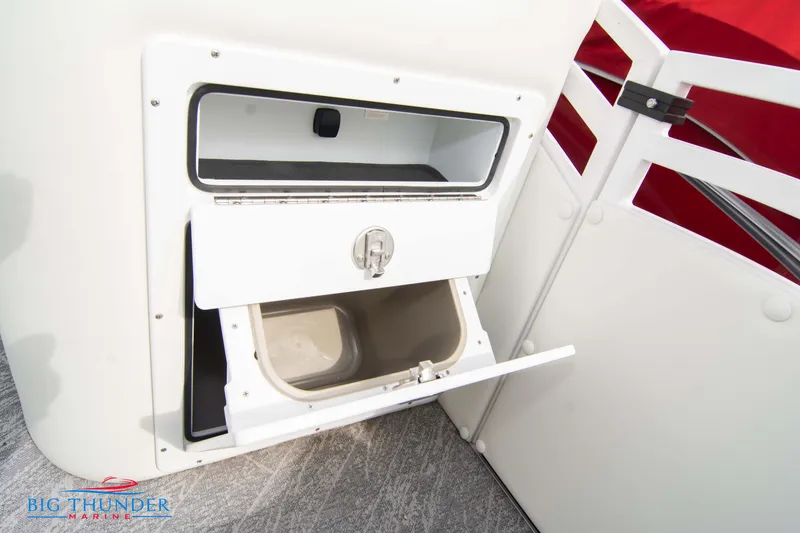 Slide: The Image of Storage compartment on the 2023 JC NEPTOON 27 TT SPORT boat. - 16