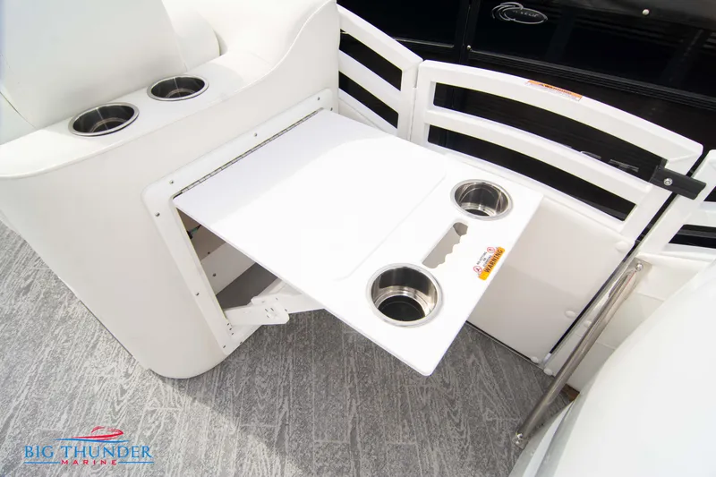 Slide: The Image of 2023 JC NEPTOON 27 TT SPORT boat with fold-out table and cup holders. - 18