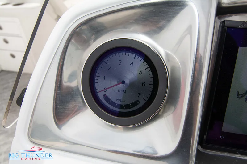 Slide: The Image of Close-up of JC NEPTOON 27 TT SPORT 2023 boat RPM gauge. - 22