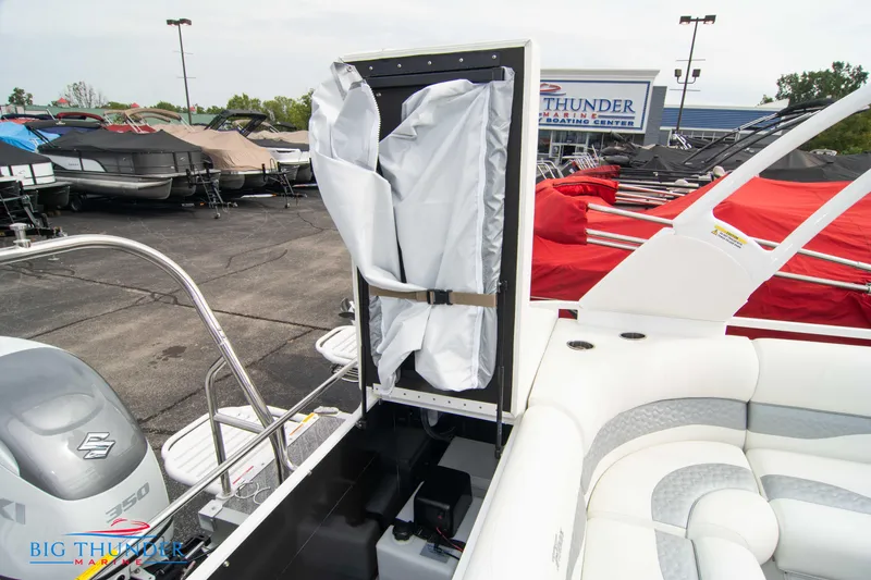 Slide: The Image of 2023 JC NEPTOON 27 TT SPORT boat with open storage compartment at Big Thunder Marine. - 36