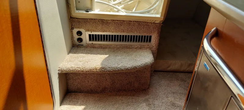 Slide: The Image of Interior cabin steps of a 2005 Chaparral Signature 240 boat. - 15